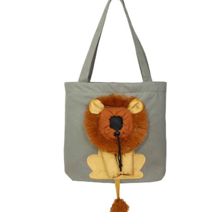 Soft Pet Carriers Lion Design Portable Breathable Bag