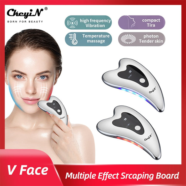 LED Light Vibration Face Lifting Tool