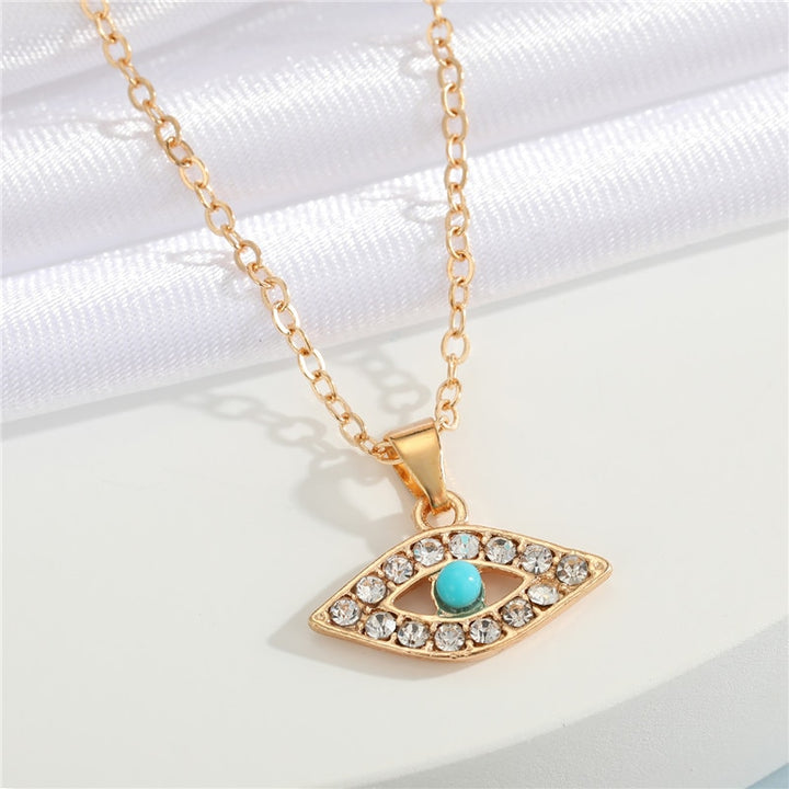 Crystal Turkish Evil Eye Necklace