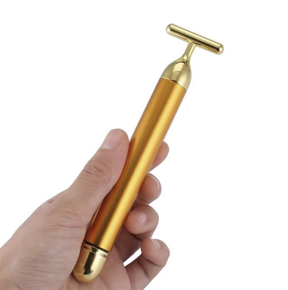 Energy 24K Gold T Beauty Bar Facial Roller Massager