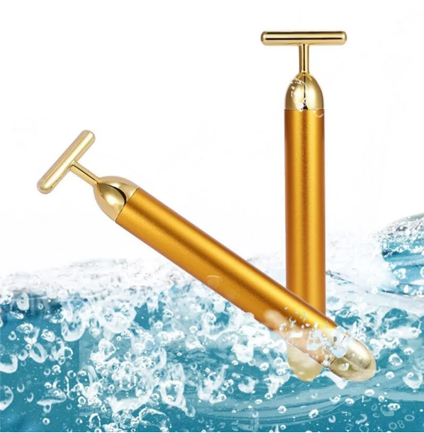 Energy 24K Gold T Beauty Bar Facial Roller Massager